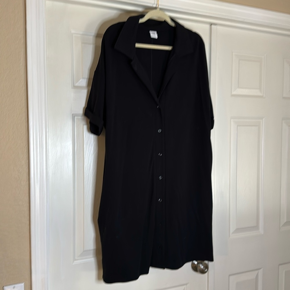 Black tshirt mini dress size 2x